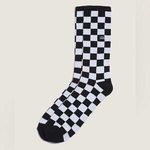 Vans Black & White Checkerboard Crew Socks M/M